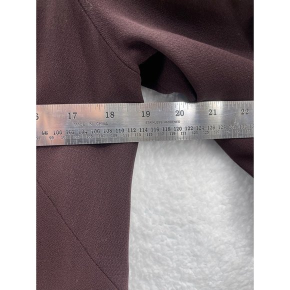 Studded Collar Brown Blazer Jacket Cropped Career Chic - Picture 3 of 7